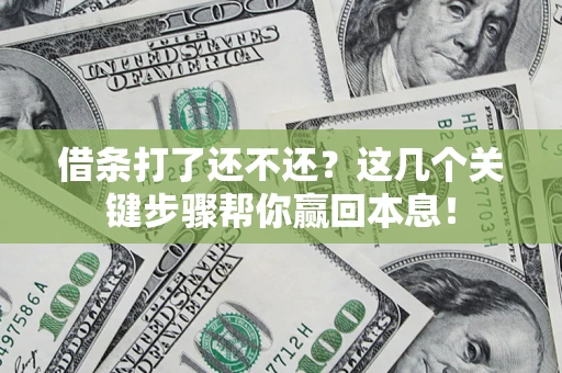 北京借条打了还不还？这几个关键步骤帮你赢回本息！