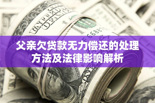 北京父亲欠贷款无力偿还的处理方法及法律影响解析